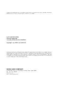 Analog And Digital Electronics